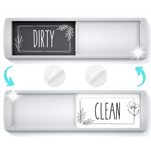 Stylish Dishwasher Magnet Clean Dirty Sign - Ideal Clean Dirty Magnet for Dishwasher - Kitchen Organizer and Gadget - Nice Office, Home Farmhouse Decor - Dirty Clean Dishwasher Magnet
